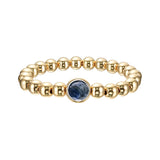 Sodalite Faceted Single Gemstone Bead Bracelet