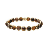 Tiger Eye Faceted Mini Gemstone Bead Bracelet 6 mm