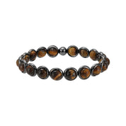 Tiger Eye gemstone Beaded Bracelet (men's) 8 mm