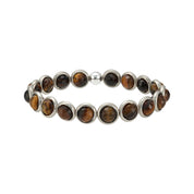 Tiger Eye gemstone Beaded Bracelet (men's) 8 mm