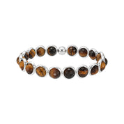 Tiger Eye gemstone Beaded Bracelet (men's) 8 mm