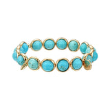 Turquoise Gemstone Bead Bracelet 8 mm