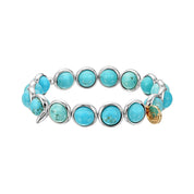 Turquoise Gemstone Bead Bracelet 8 mm