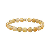 Yellow Jade Mini Gemstone Bead Bracelet 6 mm