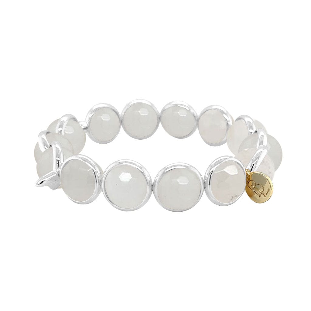 BRETT LAUREN BRACELETS Angola Quartz Gemstone Bead Bracelet 10 mm