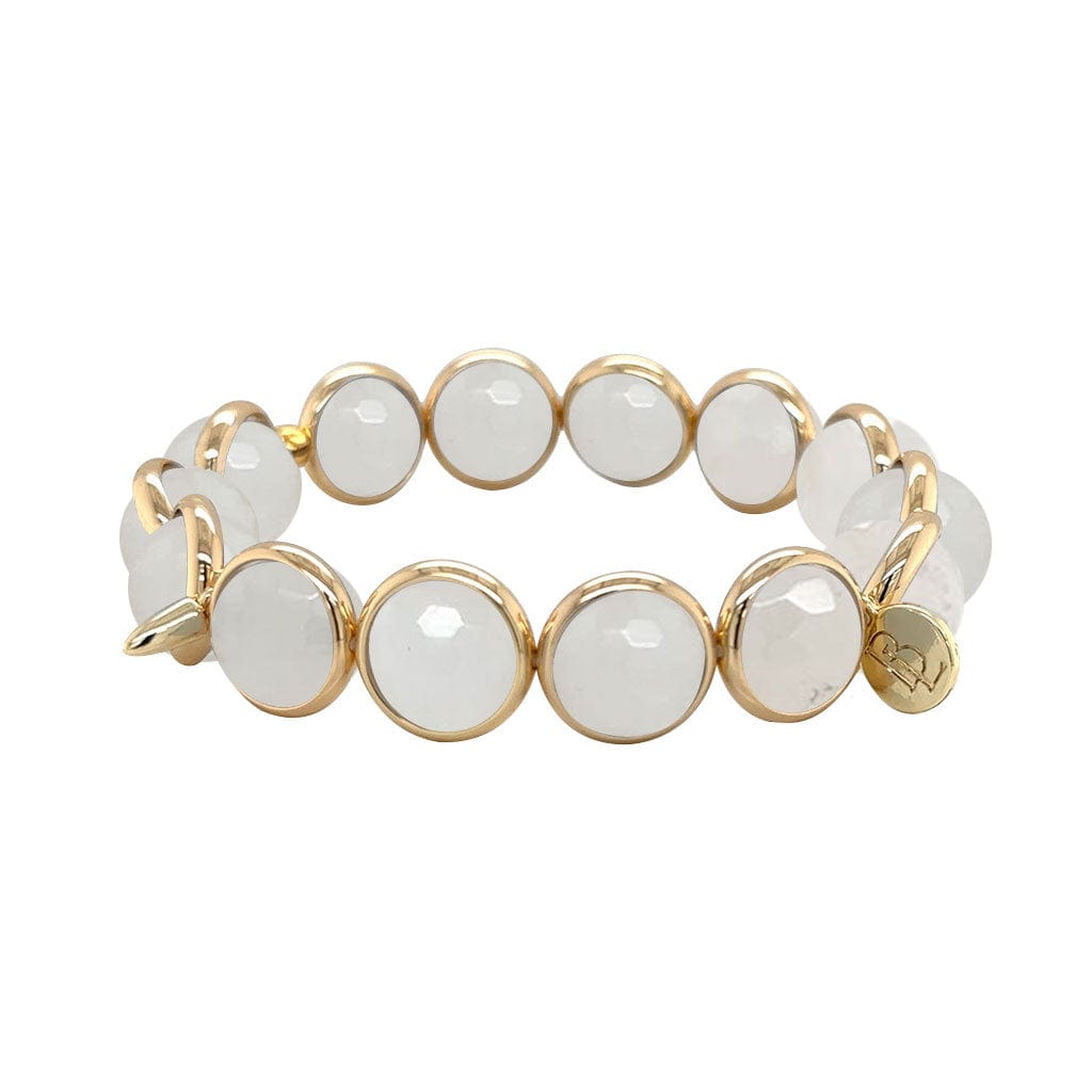 BRETT LAUREN BRACELETS Angola Quartz Gemstone Bead Bracelet 10 mm