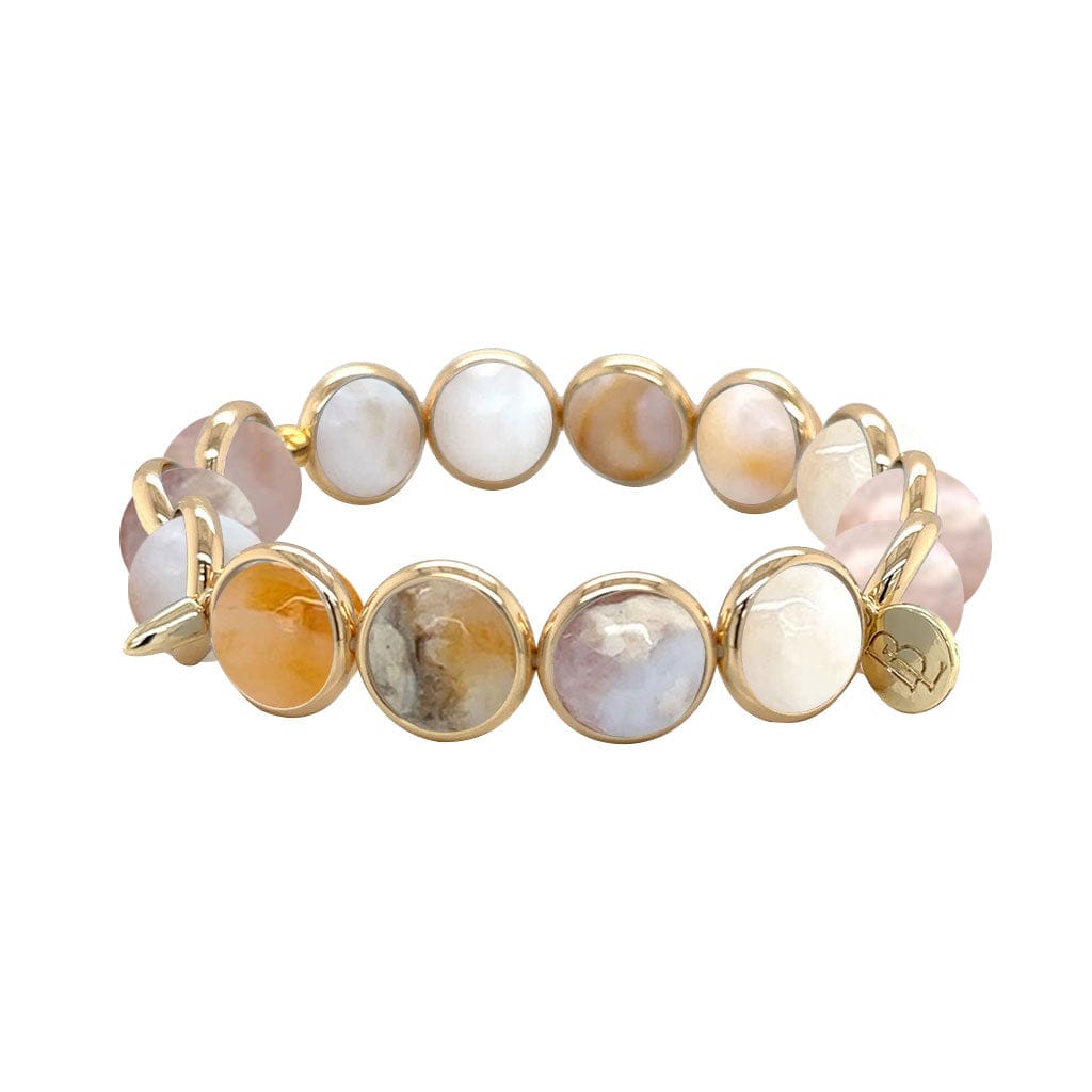 BRETT LAUREN BRACELETS Australian Agate Gemstone Bead Bracelet 10 mm