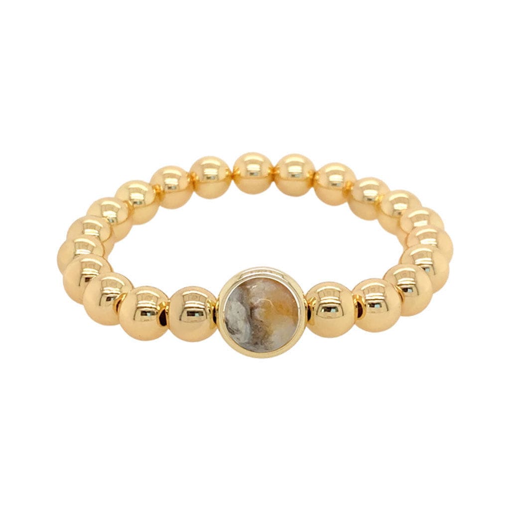 BRETT LAUREN BRACELETS Australian Agate Single Gemstone Bead Bracelet