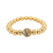 BRETT LAUREN BRACELETS Australian Agate Single Gemstone Bead Bracelet