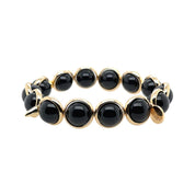 BRETT LAUREN Bracelets Black Tourmaline Gemstone Bead Bracelet 10 mm