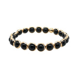 Black Tourmaline Mini Gemstone Bead Bracelet 6 mm (website only)