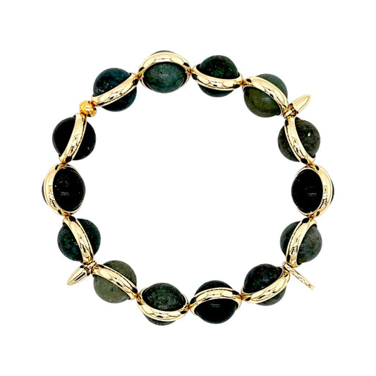 BRETT LAUREN Bracelets Bloodstone Gemstone Bead Bracelet