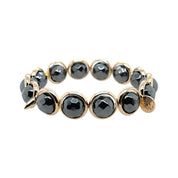 BRETT LAUREN Bracelets Charcoal Hematite Gemstone Bead Bracelet 10 mm