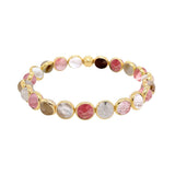 Cherry Amber Quartz Mini Gemstone Bead Bracelet (website only) 6 mm