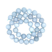 BRETT LAUREN Bracelets Cloudy Blue Jade Gemstone Bead Bracelet b - w
