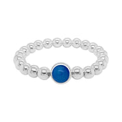 BRETT LAUREN BRACELETS Cobalt Jade Single Gemstone Bead Bracelet