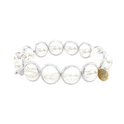 BRETT LAUREN Bracelets Crystal Gemstone Bead Bracelet 10 mm