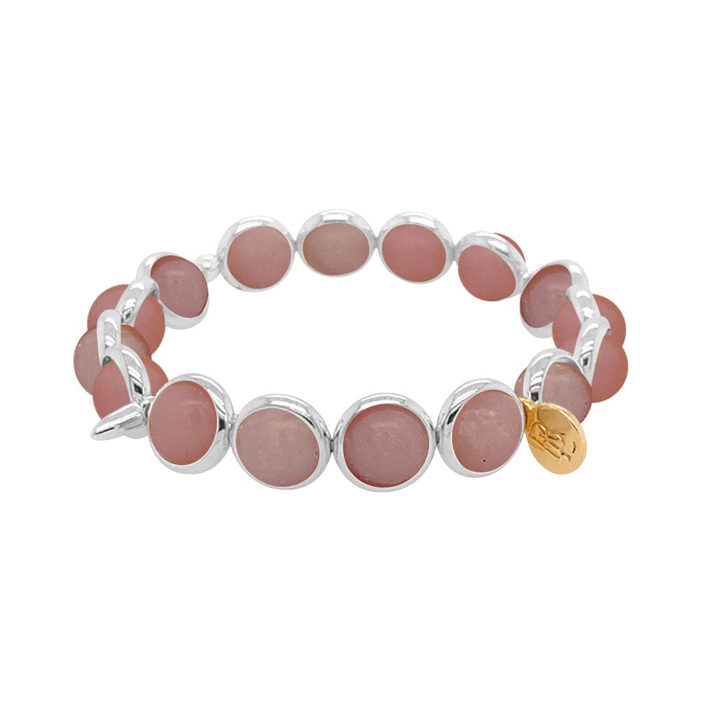 BRETT LAUREN BRACELETS Dark Pink Opal Gemstone Bead Bracelet 8 mm