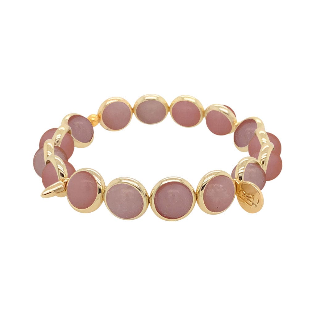 BRETT LAUREN BRACELETS Dark Pink Opal Gemstone Bead Bracelet 8 mm