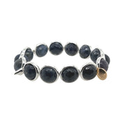 BRETT LAUREN Bracelets Dumortierite Gemstone Bead Bracelet 10 mm