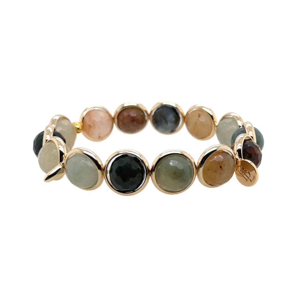BRETT LAUREN Bracelets Floral Quartz Gemstone Bead Bracelet 10 mm