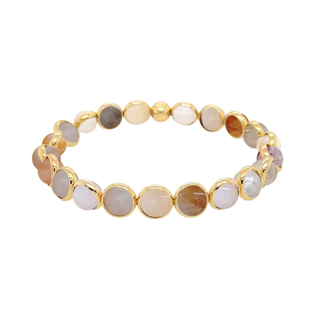 M Australian Agate Mini Gemstone Bead Bracelet 6 mm (website only)