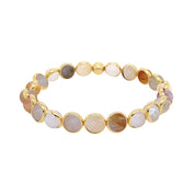 BRETT LAUREN Bracelets Gold / S/M Australian Agate Mini Gemstone Bead Bracelet 6 mm (website only)