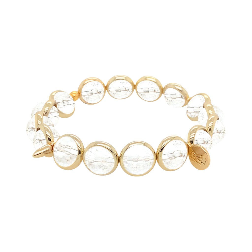 M Crystal Gemstone Bead Bracelet 8 mm