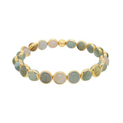 BRETT LAUREN Bracelets Gold / S/M Floral Agate Mini Gemstone Bead Bracelet 6 mm (website only)