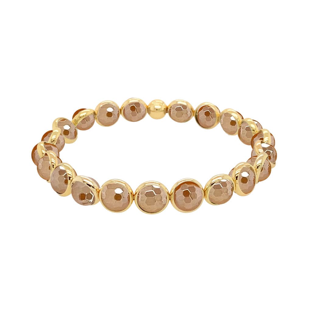 M Mystic Golden Agate Mini Gemstone Bead Bracelet (website only) 6 mm