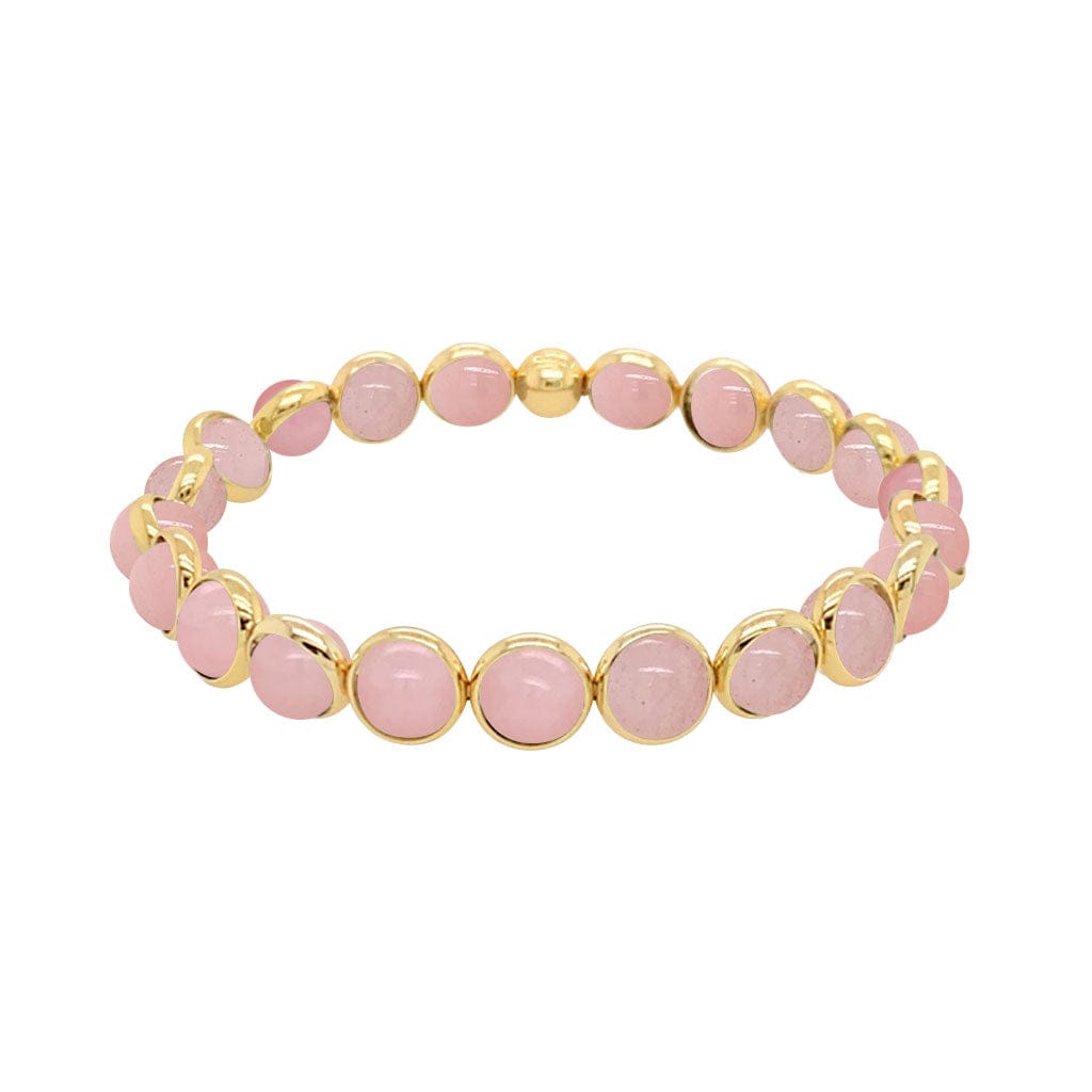 M Rose Quartz Mini Gemstone Bead Bracelet 6 mm (website only)