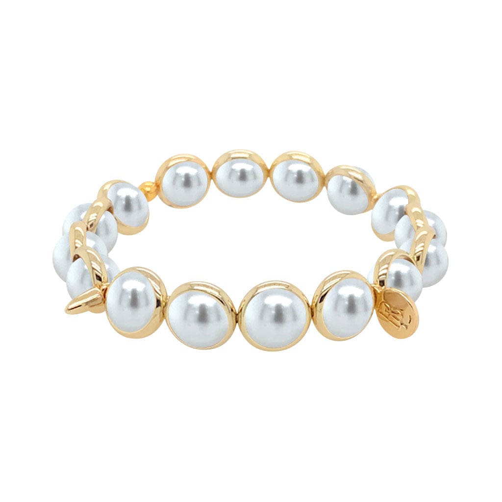 M Shell Pearl Gemstone Bead Bracelet 8 mm