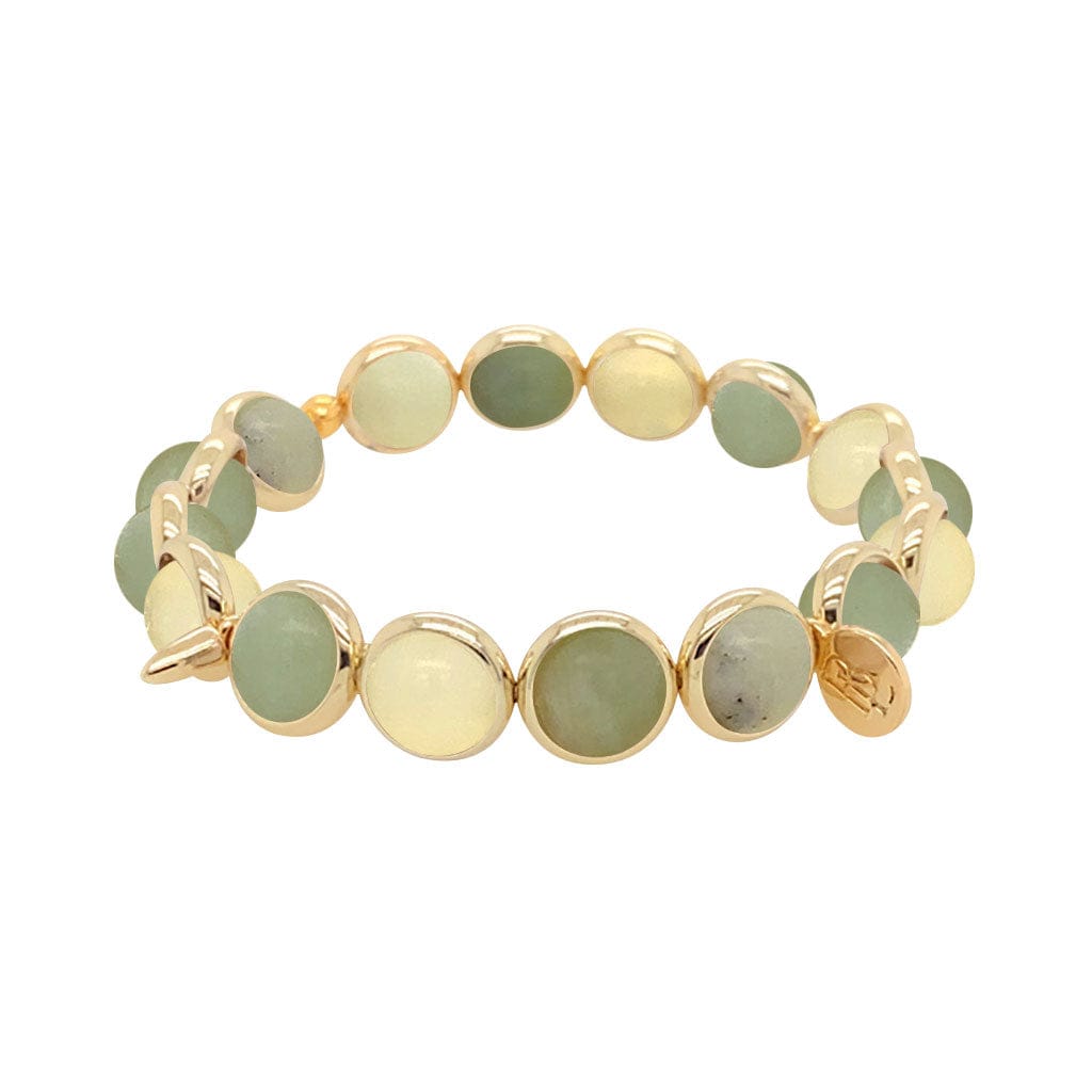 BRETT LAUREN BRACELETS Honey Jade Gemstone Bead Bracelet 8 mm