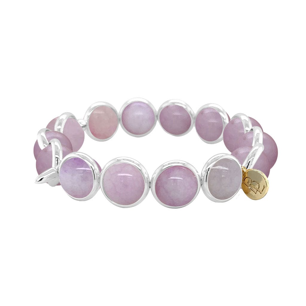 BRETT LAUREN BRACELETS Kunzite Quartz Gemstone Bead Bracelet 10 mm