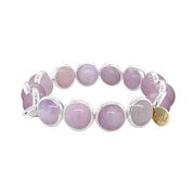 BRETT LAUREN BRACELETS Kunzite Quartz Gemstone Bead Bracelet 10 mm