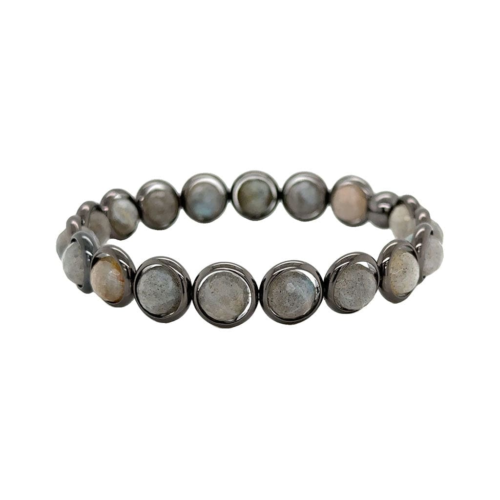 BRETT LAUREN BRACELETS Labradorite Beaded Bracelet (men's) 8 mm