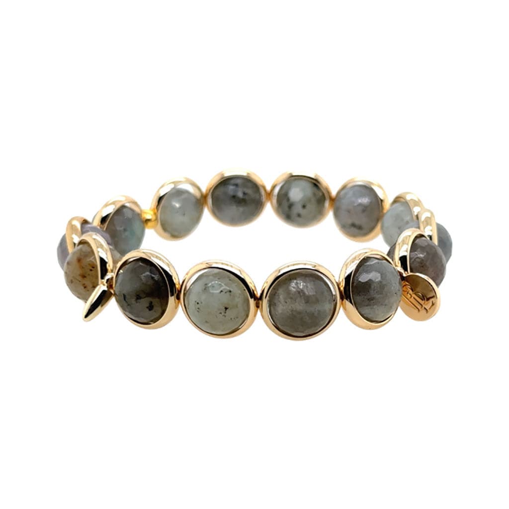 BRETT LAUREN Bracelets Labradorite Gemstone Bead Bracelet 10 mm