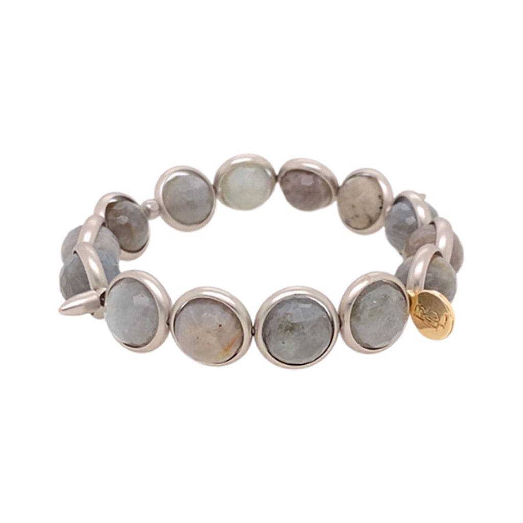 Labradorite Bracelet with Diamond Donut - 8mm – Sheryl Lowe