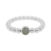 BRETT LAUREN BRACELETS Labradorite Single Gemstone Bead Bracelet 8 mm