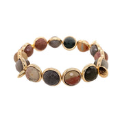 BRETT LAUREN BRACELETS Landscape Jasper Gemstone Bead Bracelet 10 mm