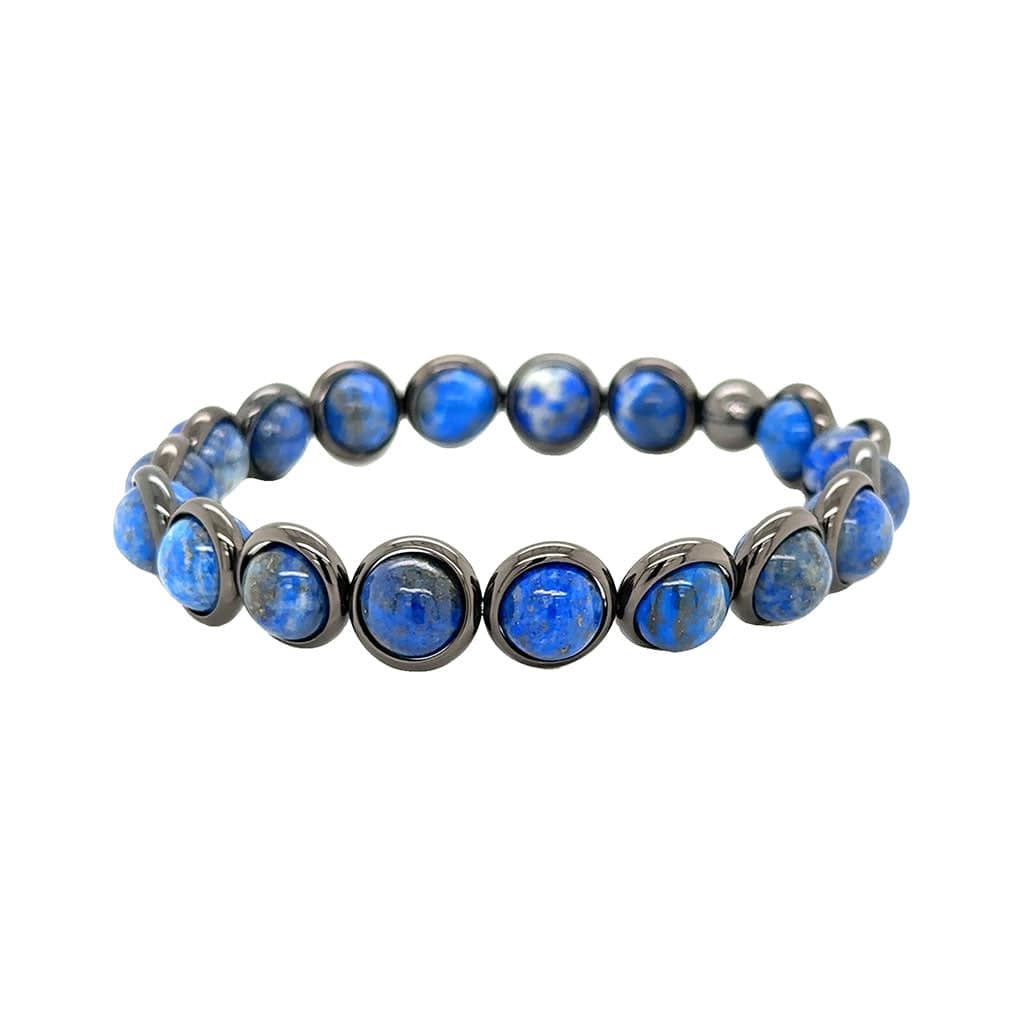 BRETT LAUREN BRACELETS Lapis Beaded Bracelet (men's) 8 mm