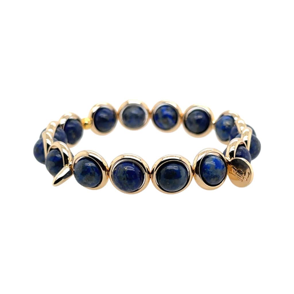 BRETT LAUREN Bracelets Lapis Gemstone Bead Bracelet 8 mm