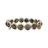 Larvikite Gemstone Bead Bracelet