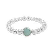 BRETT LAUREN Bracelets Matte Amazonite Single Gemstone Bead Bracelet