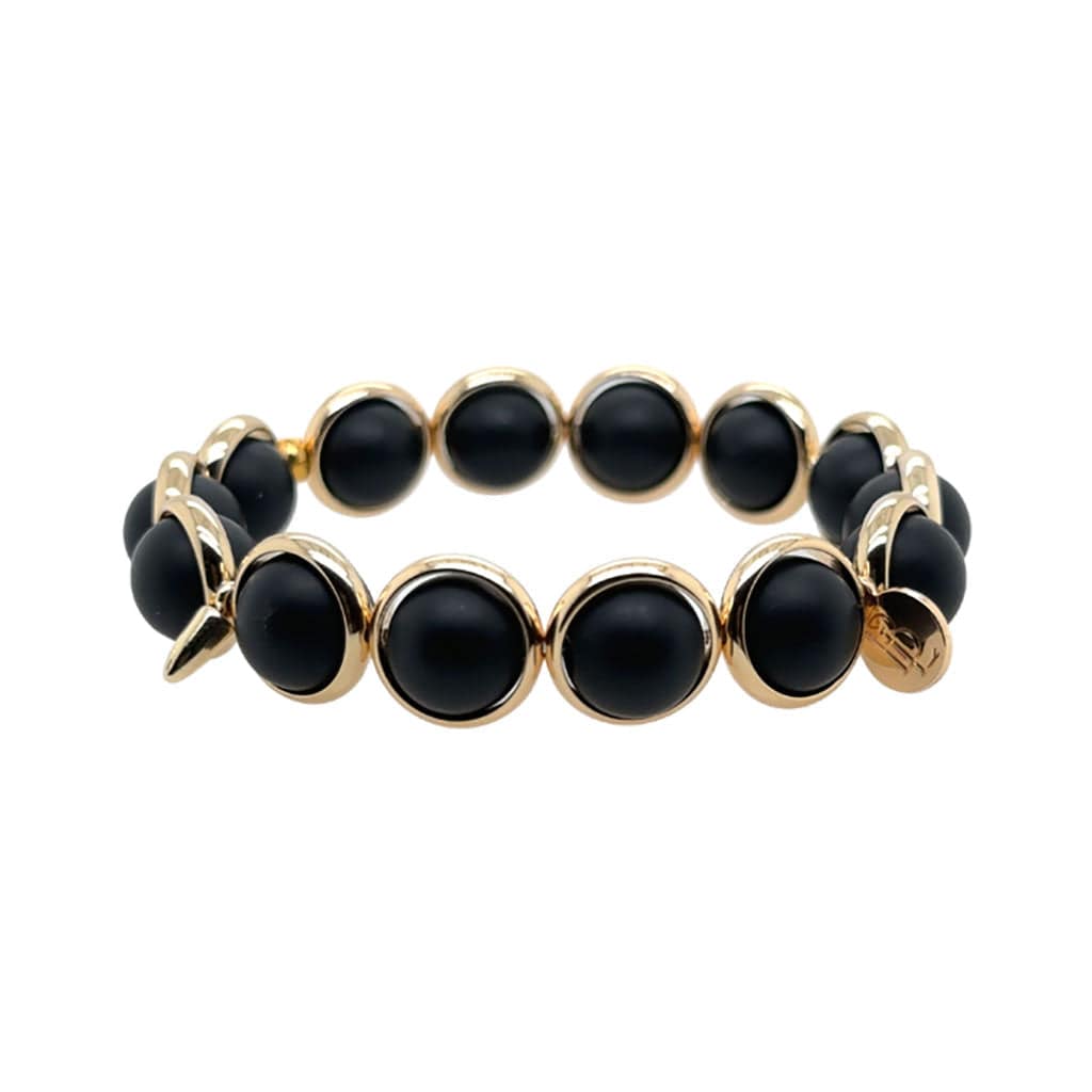 BRETT LAUREN BRACELETS Matte Onyx Gemstone Bead Bracelet 10 mm