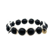 BRETT LAUREN BRACELETS Matte Onyx Gemstone Bead Bracelet 10 mm