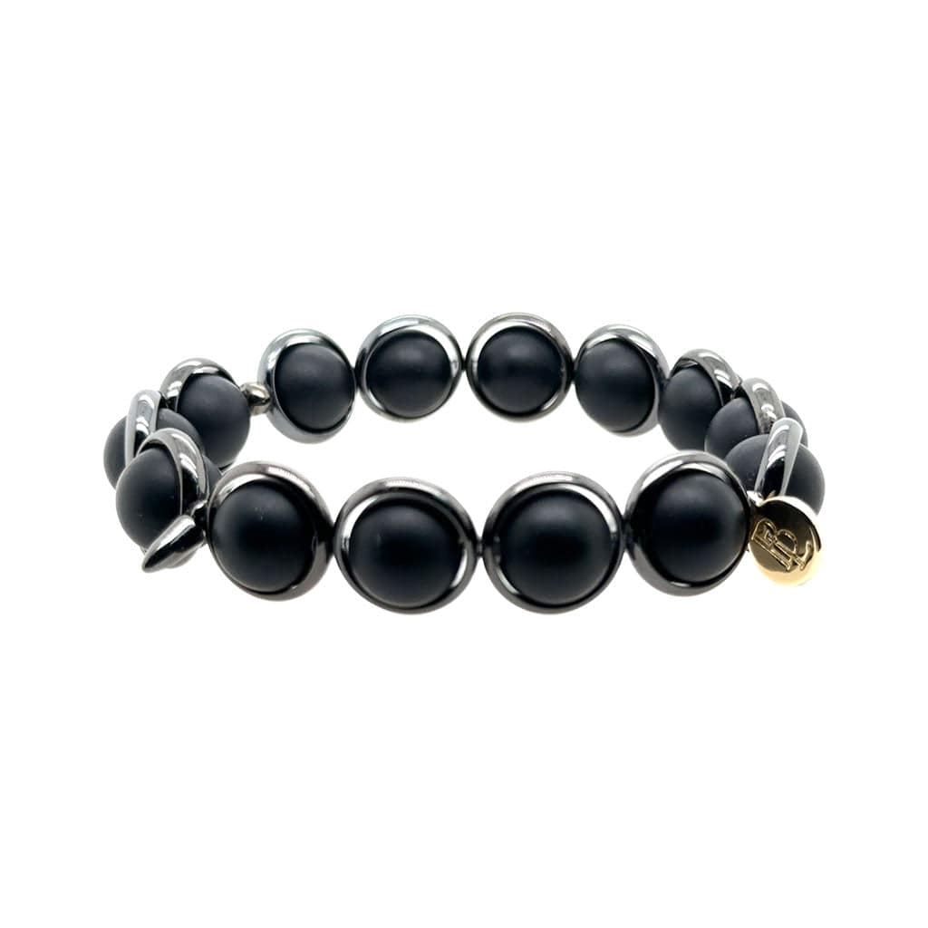 BRETT LAUREN BRACELETS Matte Onyx Gemstone Bead Bracelet 10 mm
