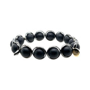 BRETT LAUREN BRACELETS Matte Onyx Gemstone Bead Bracelet 10 mm