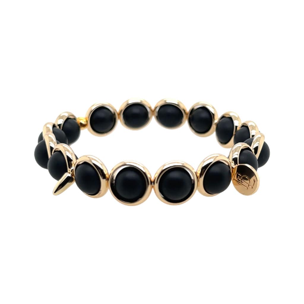 BRETT LAUREN Bracelets Matte Onyx Gemstone Bead Bracelet 8 mm