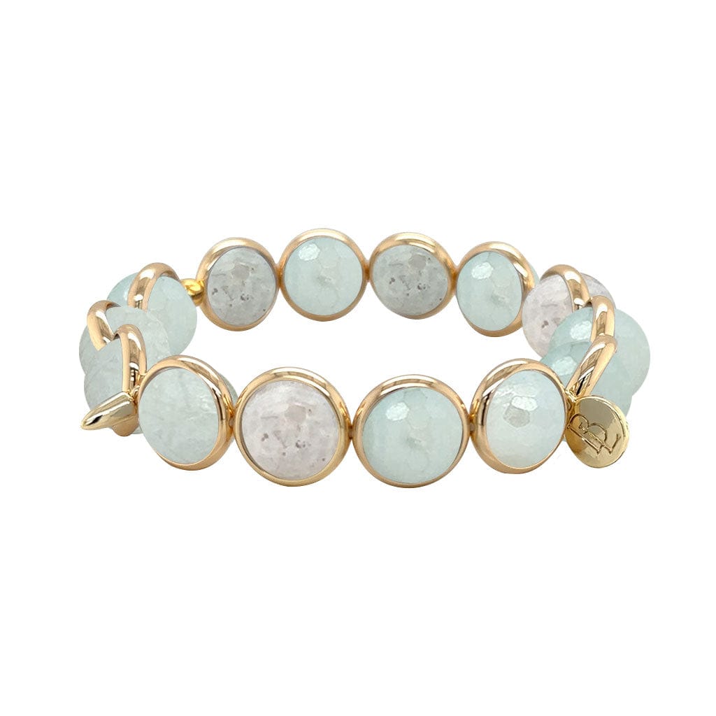 BRETT LAUREN BRACELETS Mystic Amazonite Gemstone Bead Bracelet 10 mm